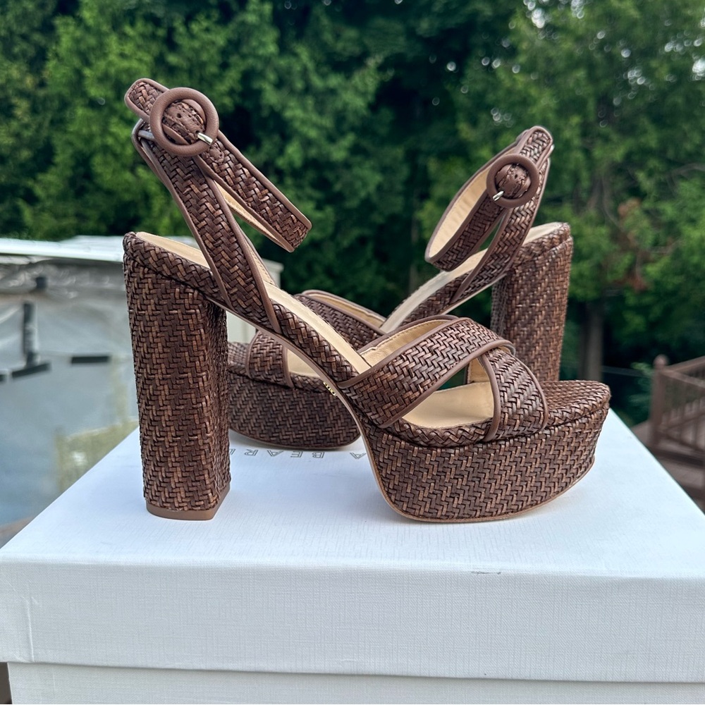 Veronica Beard Brown Platform Sandals